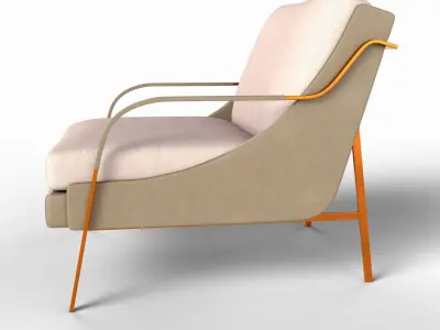 Harlow Lounge Chair Free 3D model