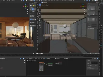Living Room 3D model 30