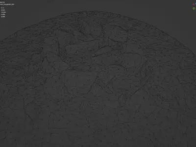 Campfire Pit - 8K Textures - 7 Mesh Resolutions  3D model