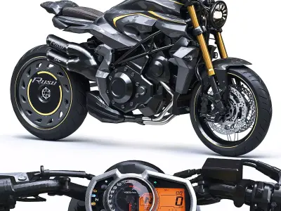 2022 Mv Agusta Rush 3D model