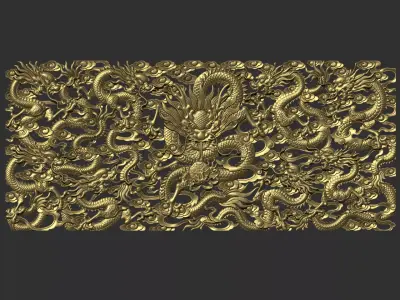 Nine Dragons 3 3D print model