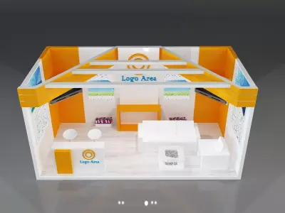 Booth Exhibition Stand a319b 3D model