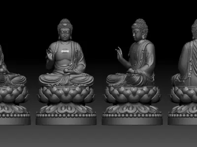 Amitabha Buddha 3D print model