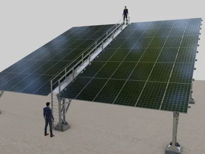 Solar Panel Steel Construction Type 17 3D model