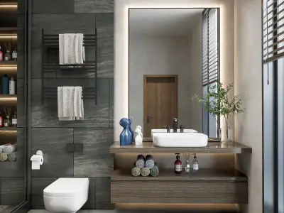 Bathroom 84 3D model