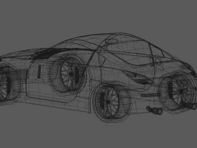 Sports car model 3D model