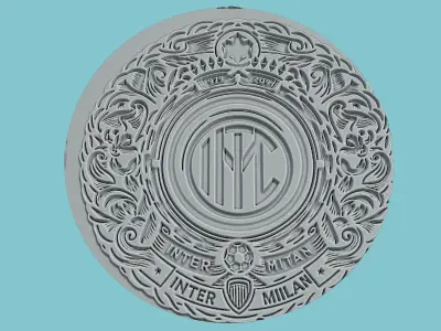 Inter Milan Medallion Football 3D print model