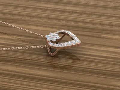 Heart Jewelry Pendant 3D print model