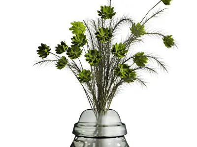 bouquet set 3D model 2