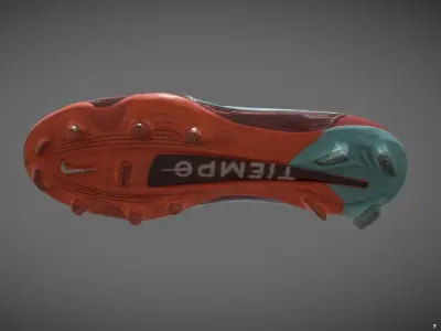 Nike Tiempo Football Shoes Low-poly 3D model