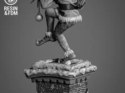 Wicked Movies Grinch Sculpture 3D print model