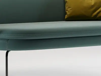 double Modern sofa 3D model