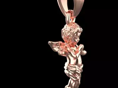 Angel pendant 3D print model buy