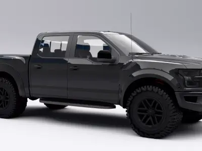 Ford F150 Raptor Low-poly 3D model
