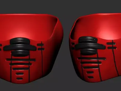 helmet high poly sculpt 3d printable  3D model 25