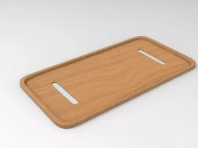 Zua Tray Low-poly 3D model