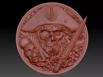  Pirate Skull 3D print model