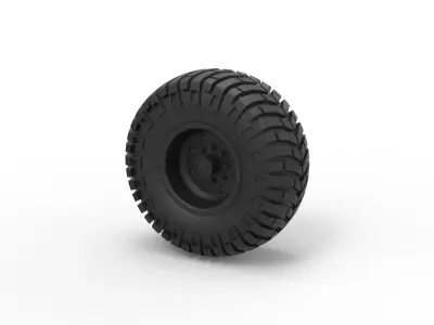 Offroad wheel 10 3D print model