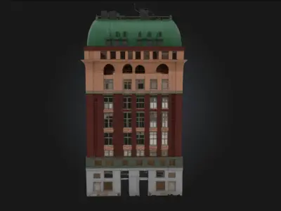 Dominion Building Model  Authority Cast in Stone and Steel 3D model