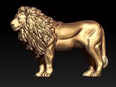 lion statue 3D model