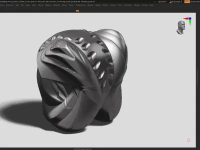 Modern Abstract sculpture 3d print model 143 3D print model