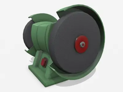 Cartoon Abrasive Stone Engine 3D model