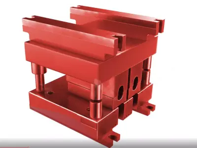 Industrial Die Low-poly 3D model