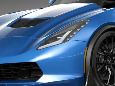 Chevrolet Corvette Z06 Convertible CG 2015 3D model