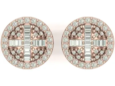 Earring 3D print model 15