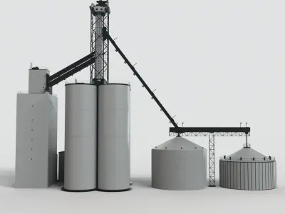 Concrete plant 3D model