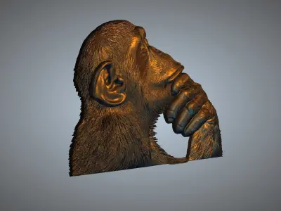 CHIMPANJI ANIMAL 3D print model