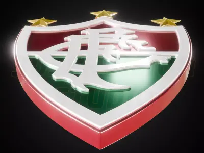 Fluminese FC logo - Cinematic - 3D print 3D model