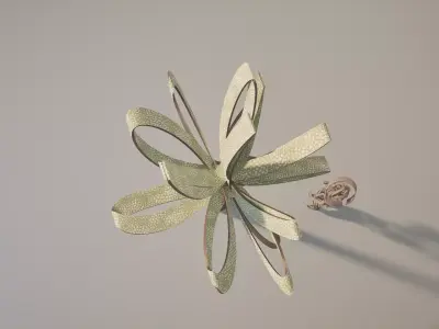 Conceptual palm tree S1Bv1 Low-poly 3D model