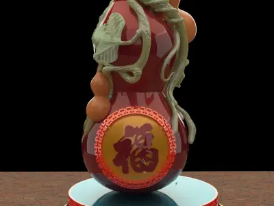 Chinese  gourd  3D model