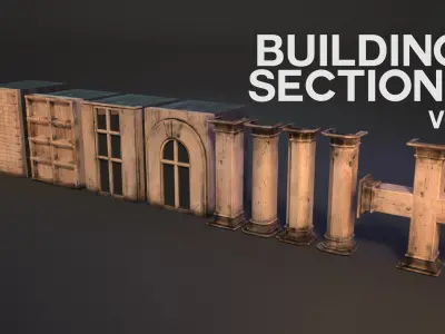 Build it your way with Building Sections V02 3D model