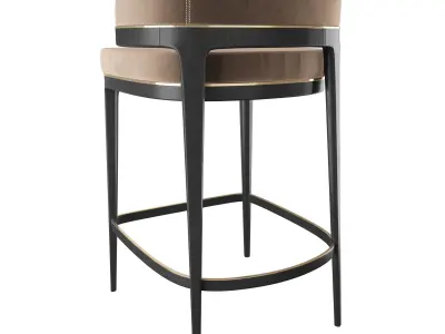 GRANGE - Bar STool - Brown 3D model