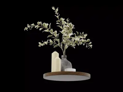 Plant Pot Decor Low-poly 3D model