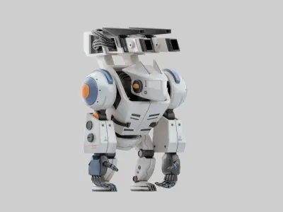 Mecha King Kong Low-poly 3D model