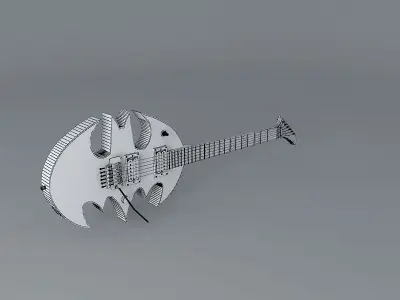 Batman guitar Free 3D model