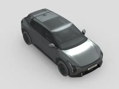 Kia EV4 Hatchback 2026 Low-poly 3D model