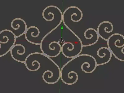 ferforje ornamental design Free 3D model