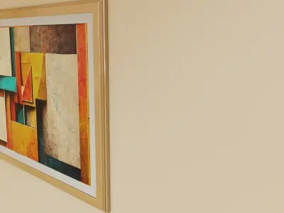 Framed Artwork Abstract Geometric 7 3D model