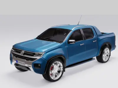 Volkswagen Amarok v6 2023 Low-poly 3D model
