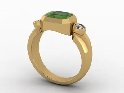 Signet ring 1 3D print model