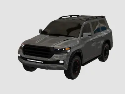 Generic SUV  Low-poly 3D model