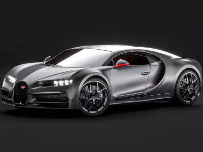 Bugatti Chiron Sport 2021 Noire Premium 3D model