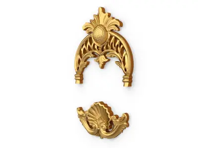 Classic carved decor ornament 385 3D model