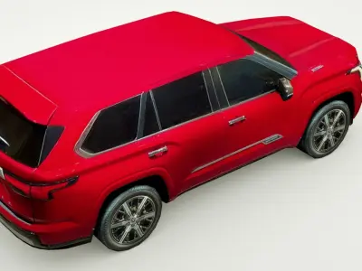 Toyota Sequoia 2023 Low-poly 3D model