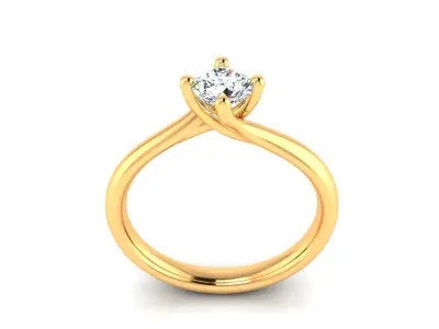 Ring M154 The luxury female ring with gems wedding 3D print model