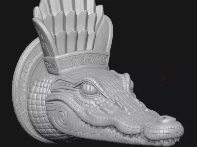 Crocodile 3D print model